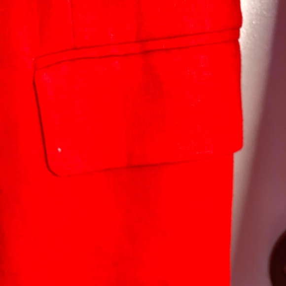 Adrienne Vittadini Women's Orange/Red Linen Blazer - Size USM - Picture 14 of 16